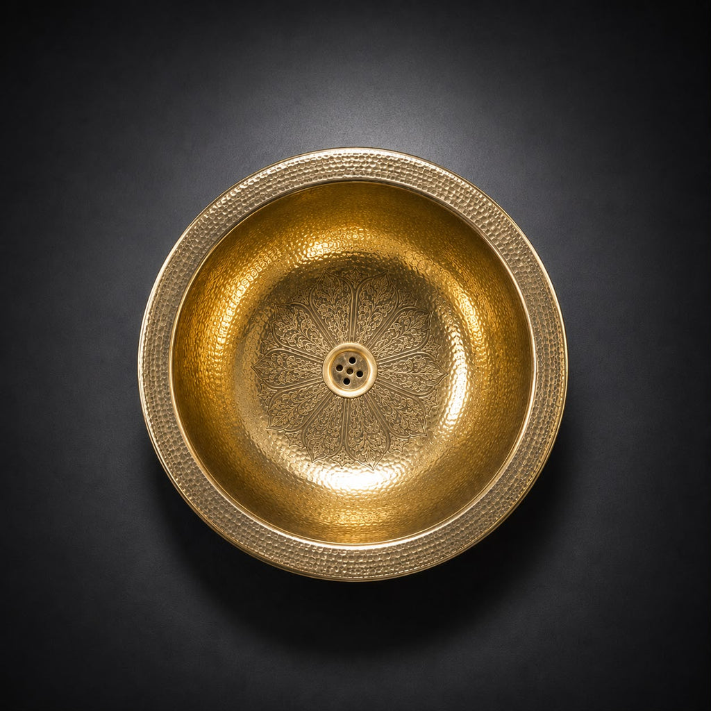 Handcrafted Moroccan Brass Sink